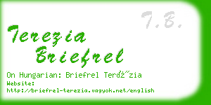 terezia briefrel business card